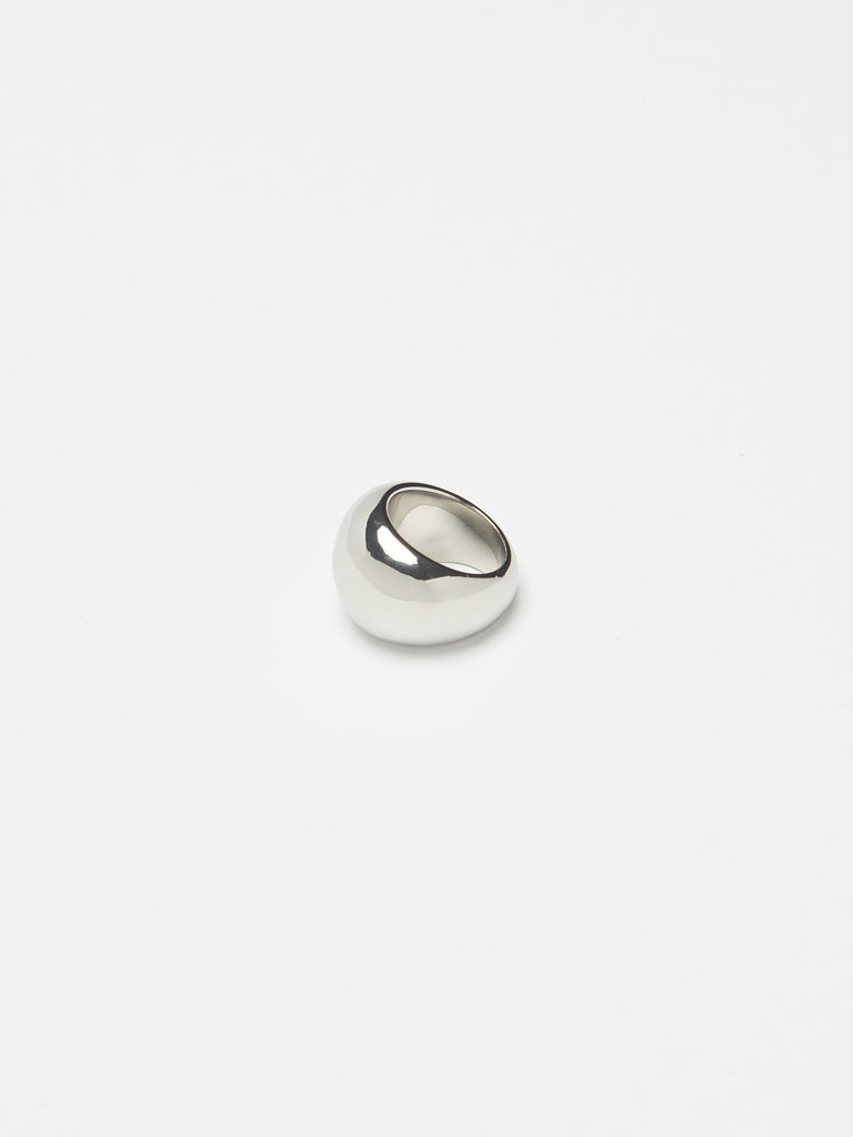 Large Silver Orb Ring