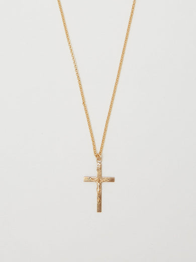 Long Roller Cross Necklace