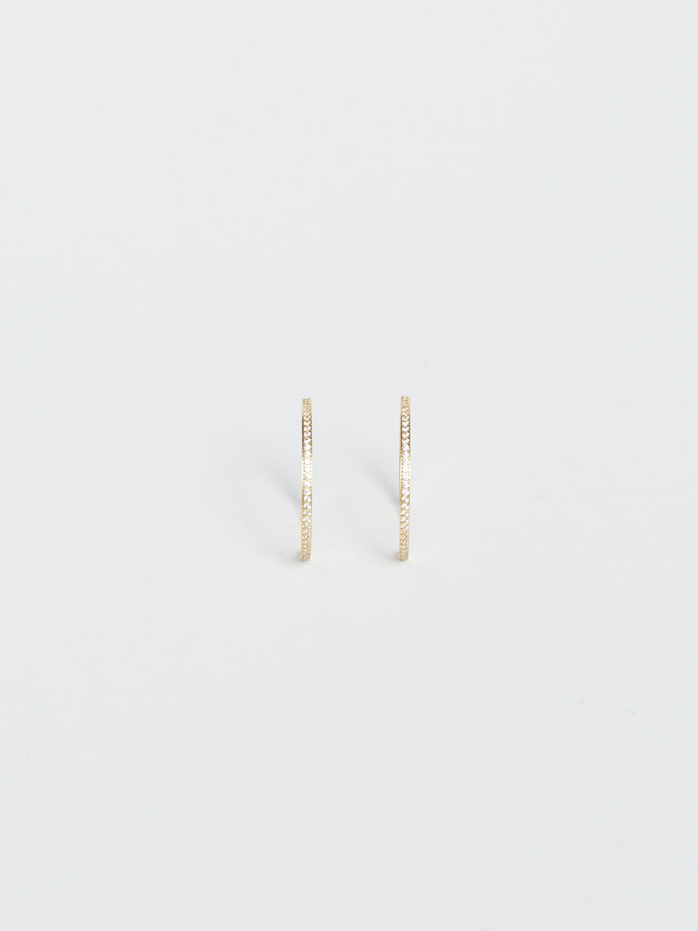 Medium Diamond Hoops
