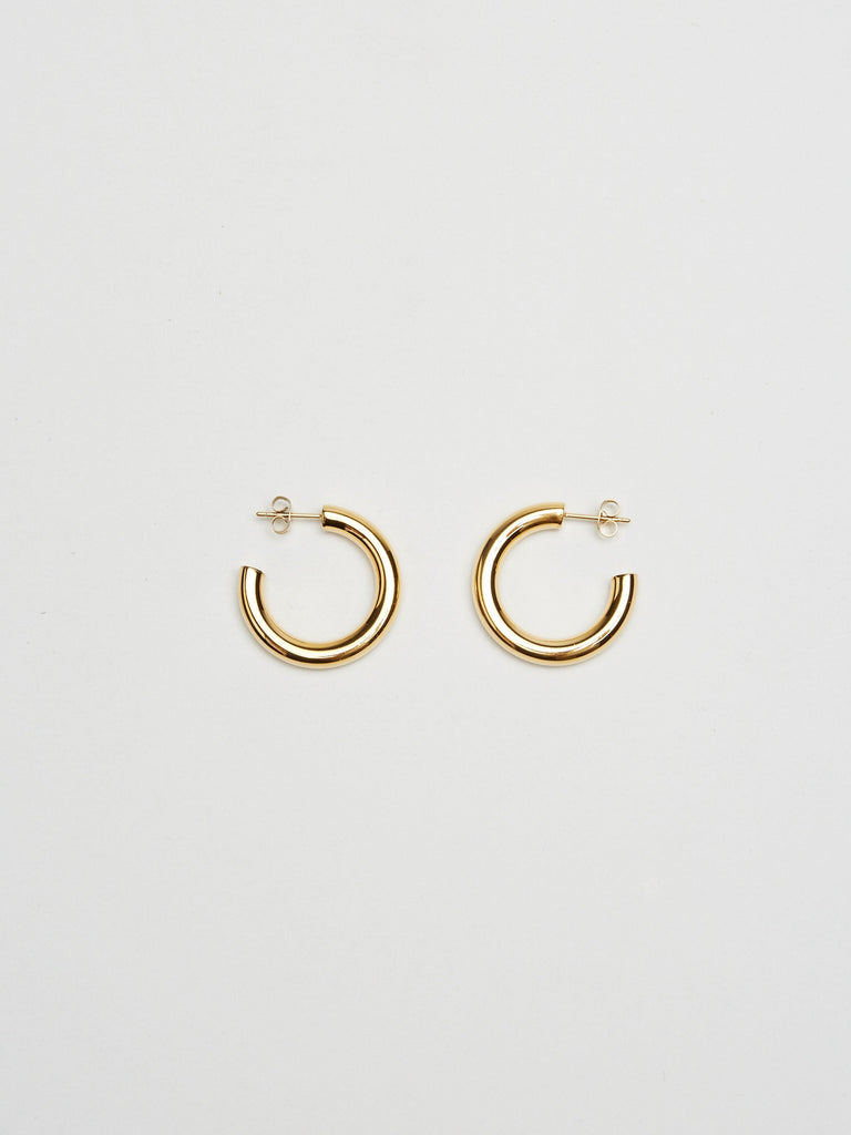 Mini Gold Hollow Hoops