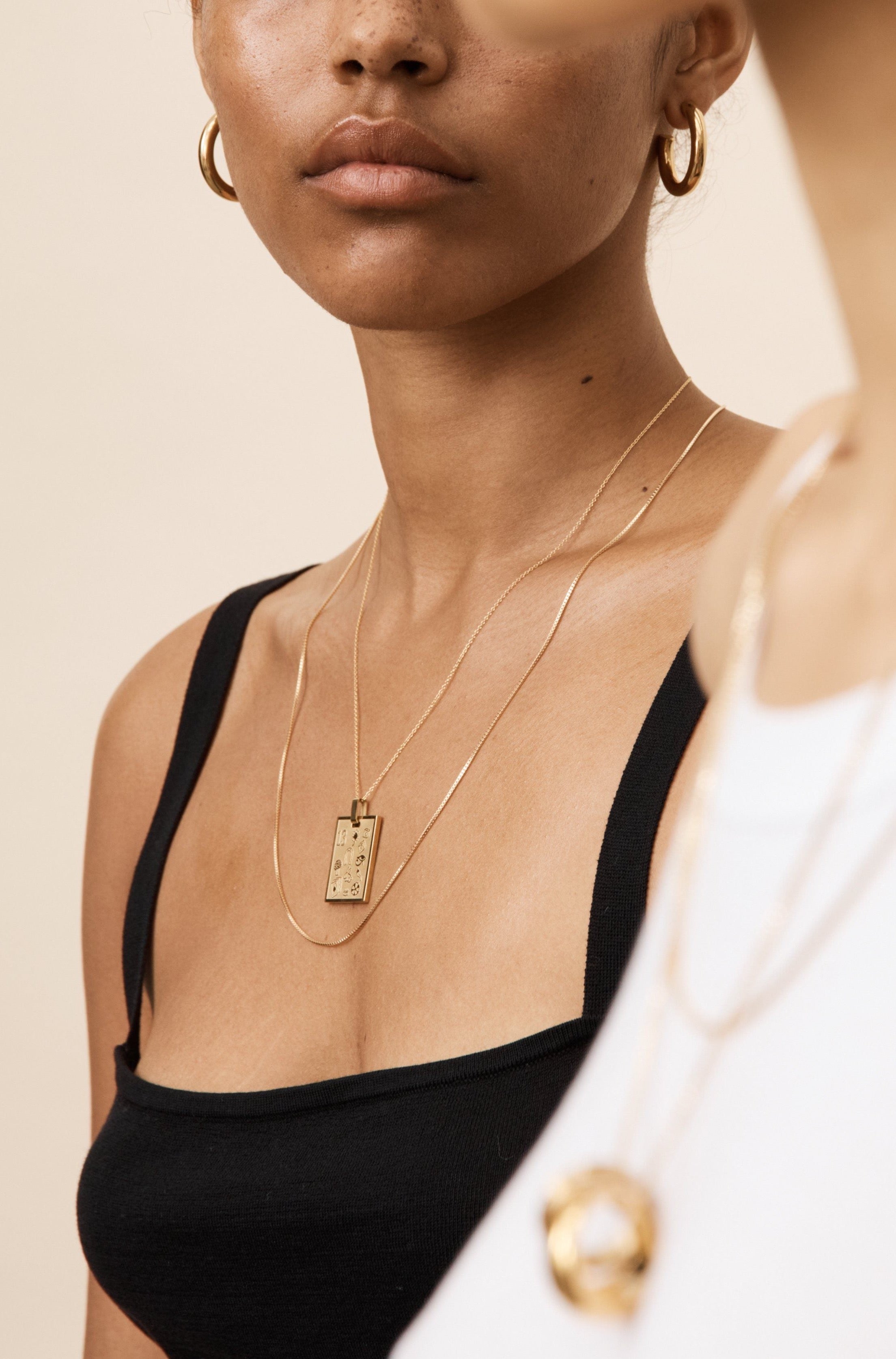 Mini Gold Hollow Hoops Earrings Bagatiba 