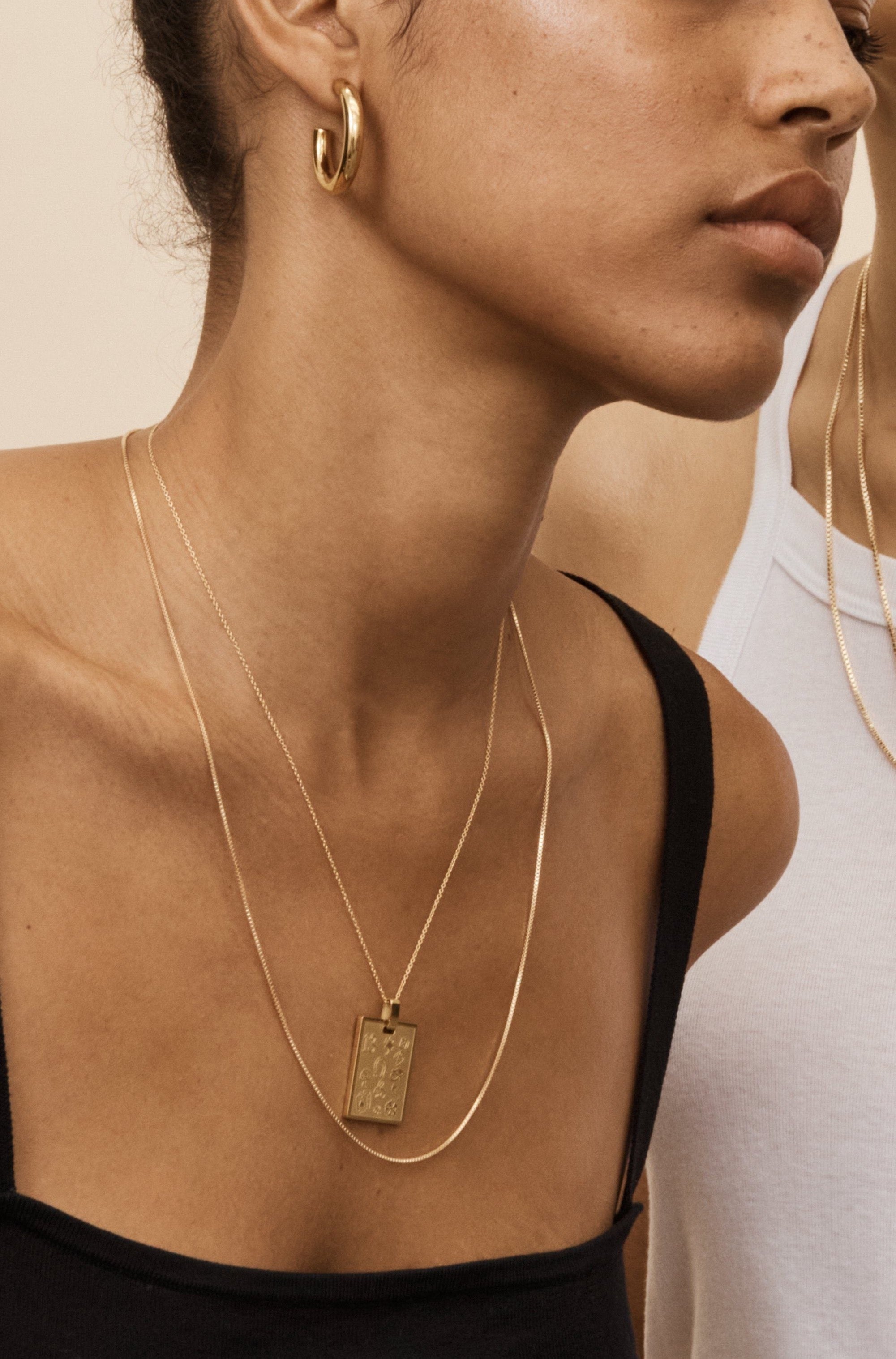 Mini Gold Hollow Hoops Earrings Bagatiba 