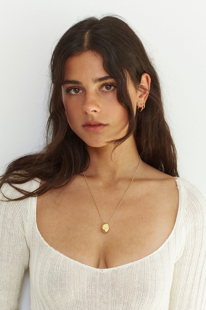 Mini Gold Orb Necklace Necklace Bagatiba 