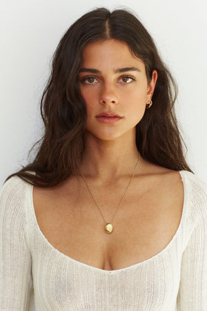 Mini Gold Orb Necklace - rollover