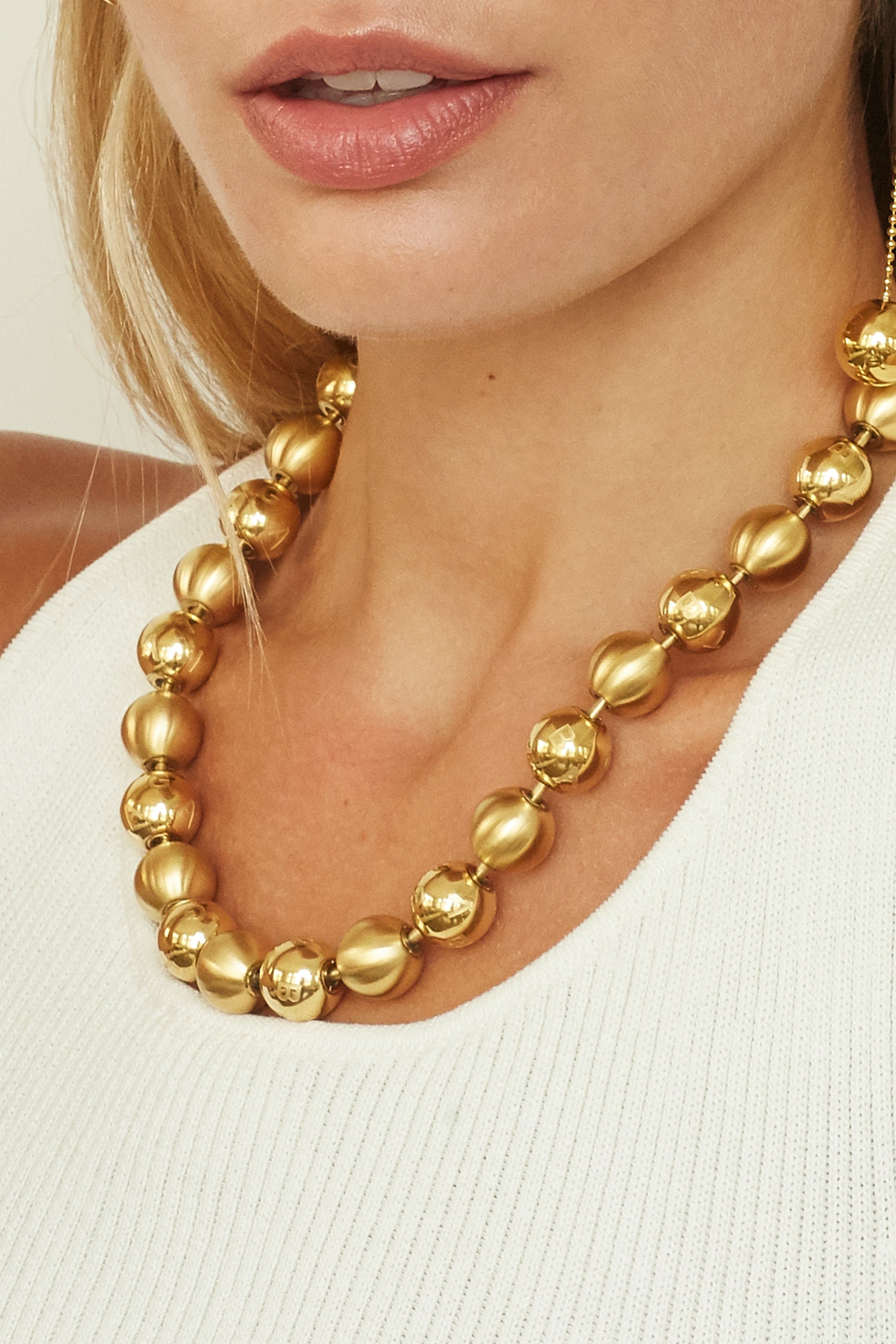 Mixed Sphere Necklace Necklace bagatiba 