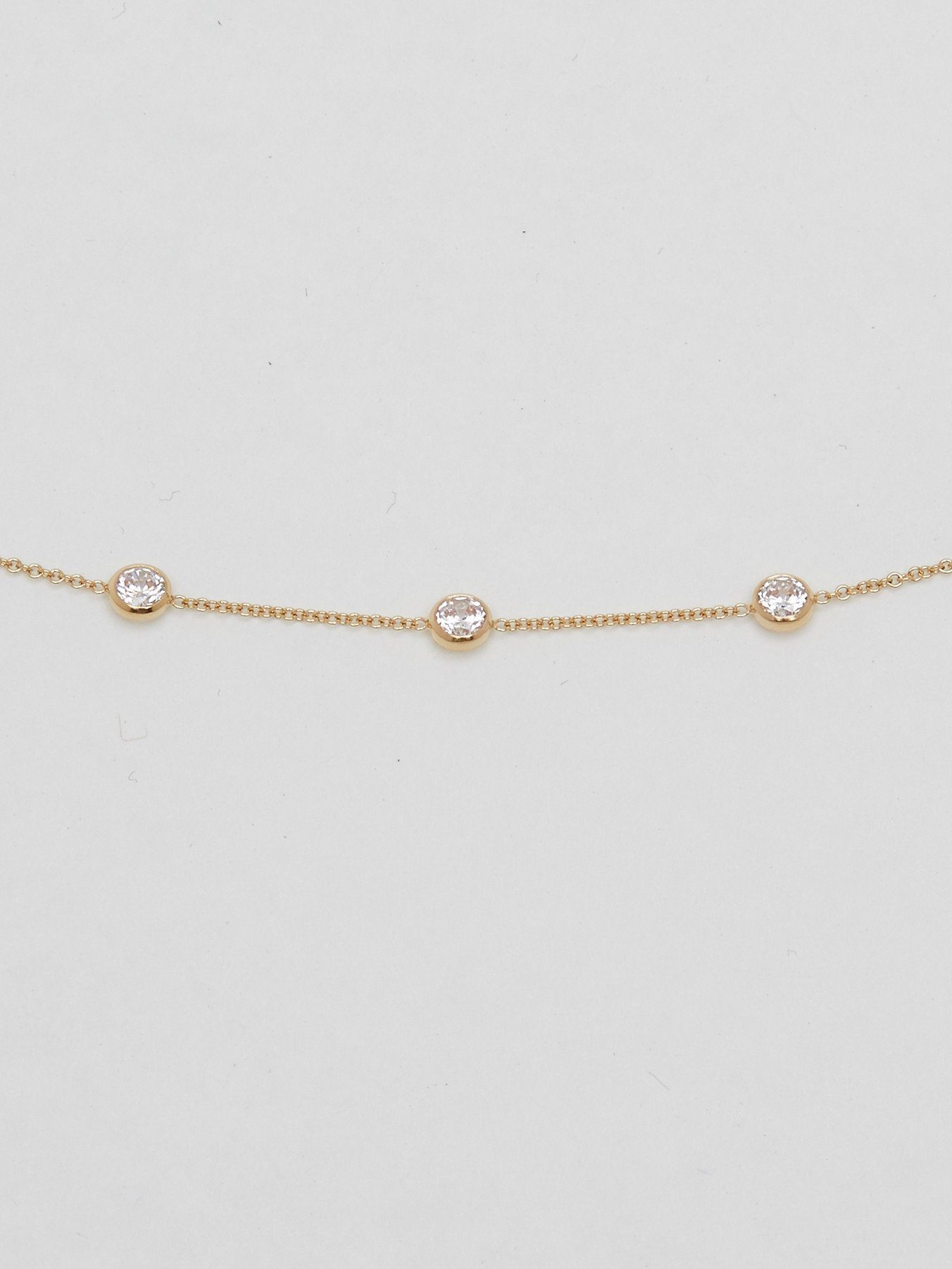 Detailed flat lay view of Princess Drop Necklace by Bagatiba 