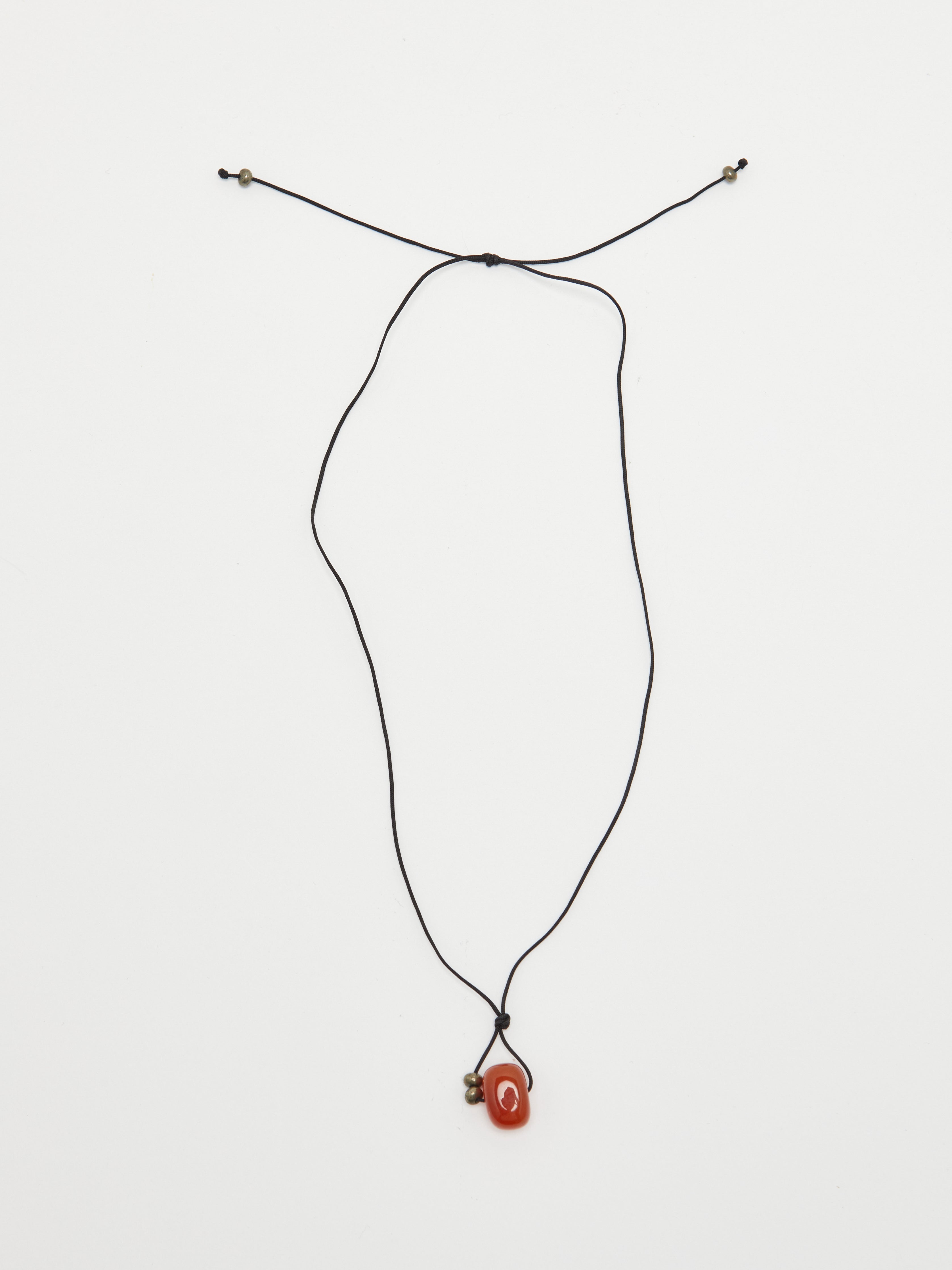 Red Agate Drop Necklace necklace Bagatiba flat lay