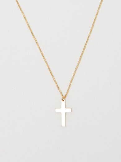 Roller Cross Necklace