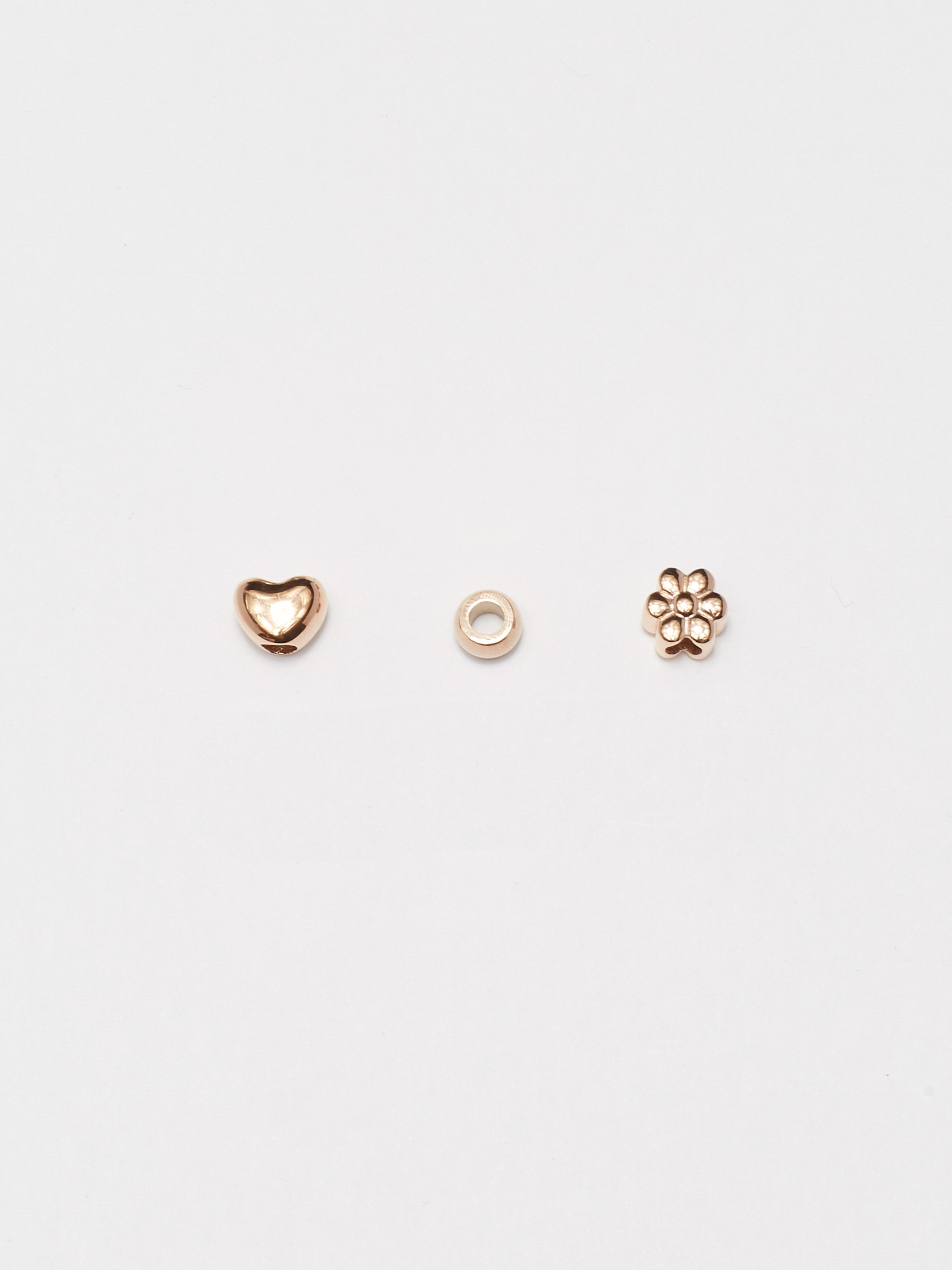 Full view flat lay of Rose Gold Bead Set Bagatiba 