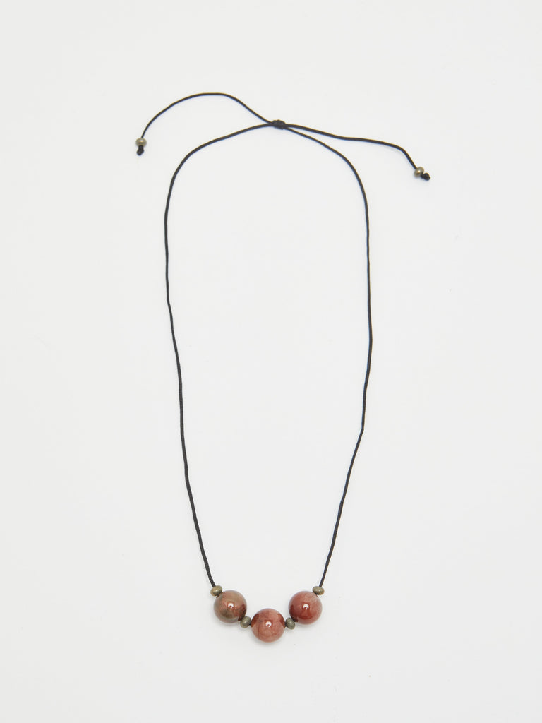 Rutilated Quartz Trio Necklace necklace Bagatiba flat lay