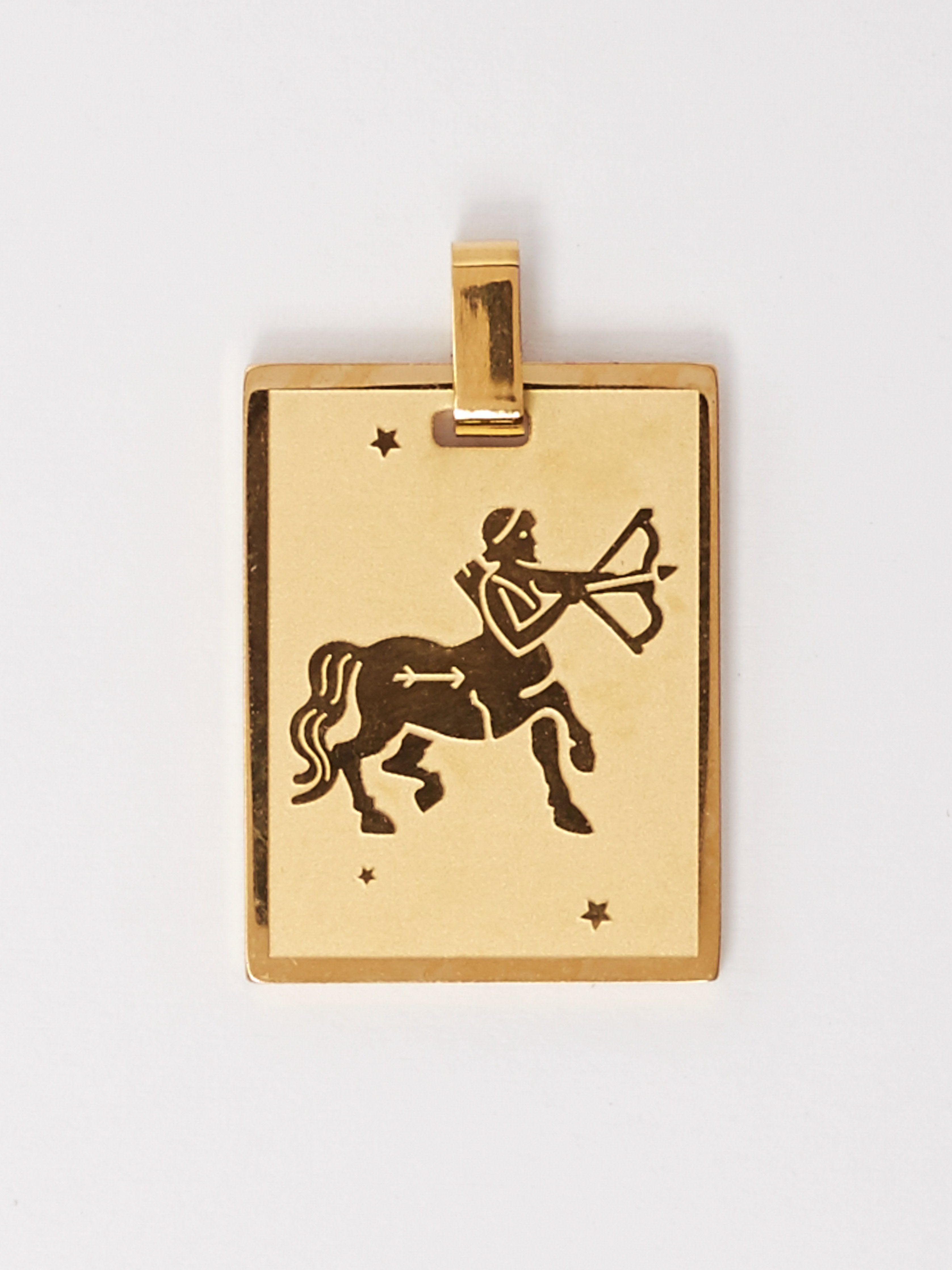 Detail view flat lay of Sagittarius Charm by Bagatiba 