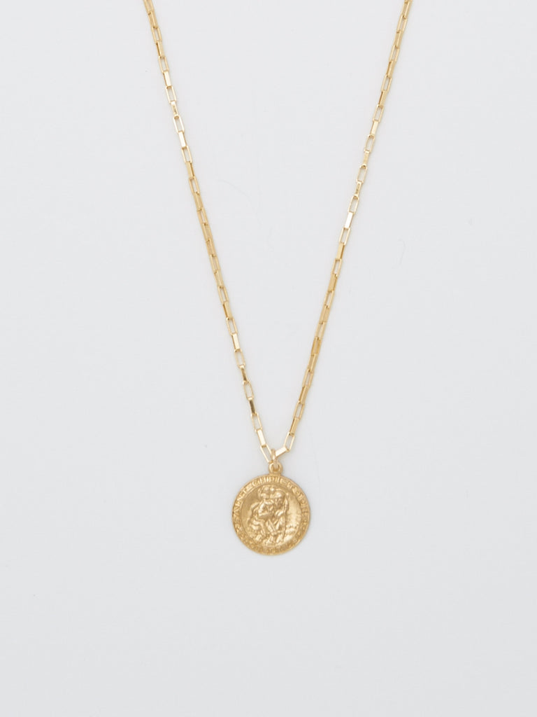 Saint Christopher Box Chain Necklace