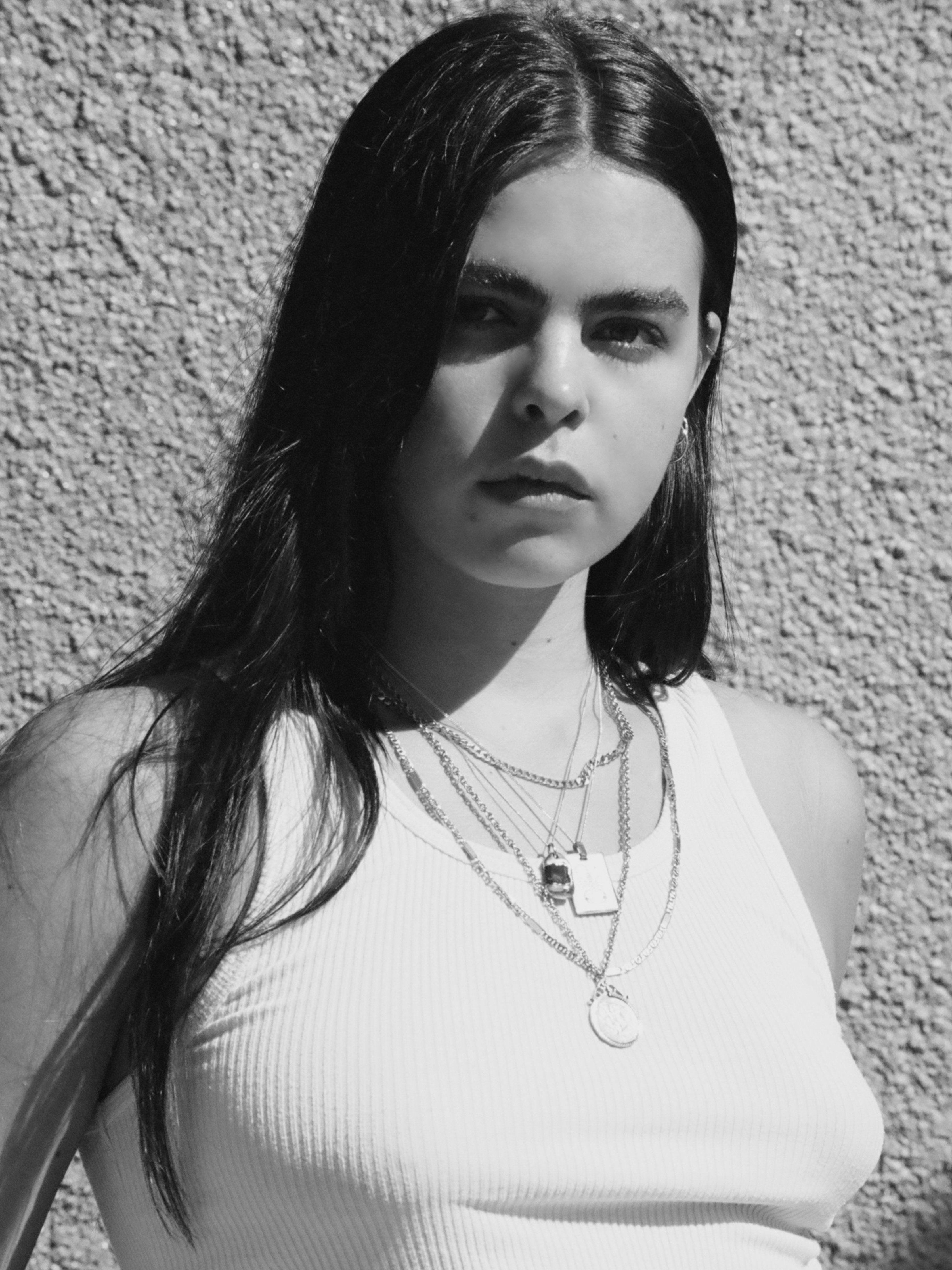 Black and White portrait of woman in Scorpio Charm by Bagatiba