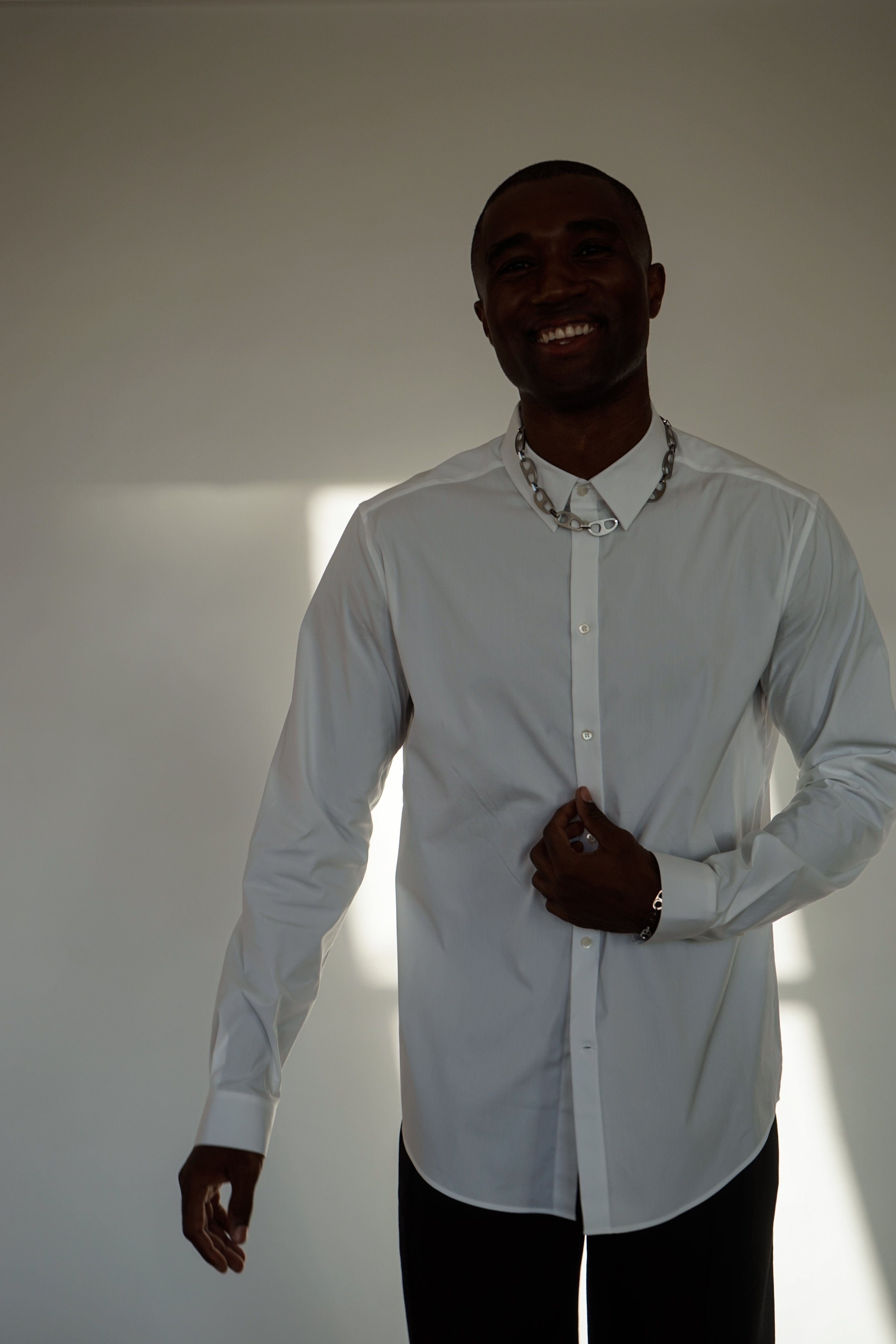 Silver Brushed Tab Necklace Necklace bagatiba 