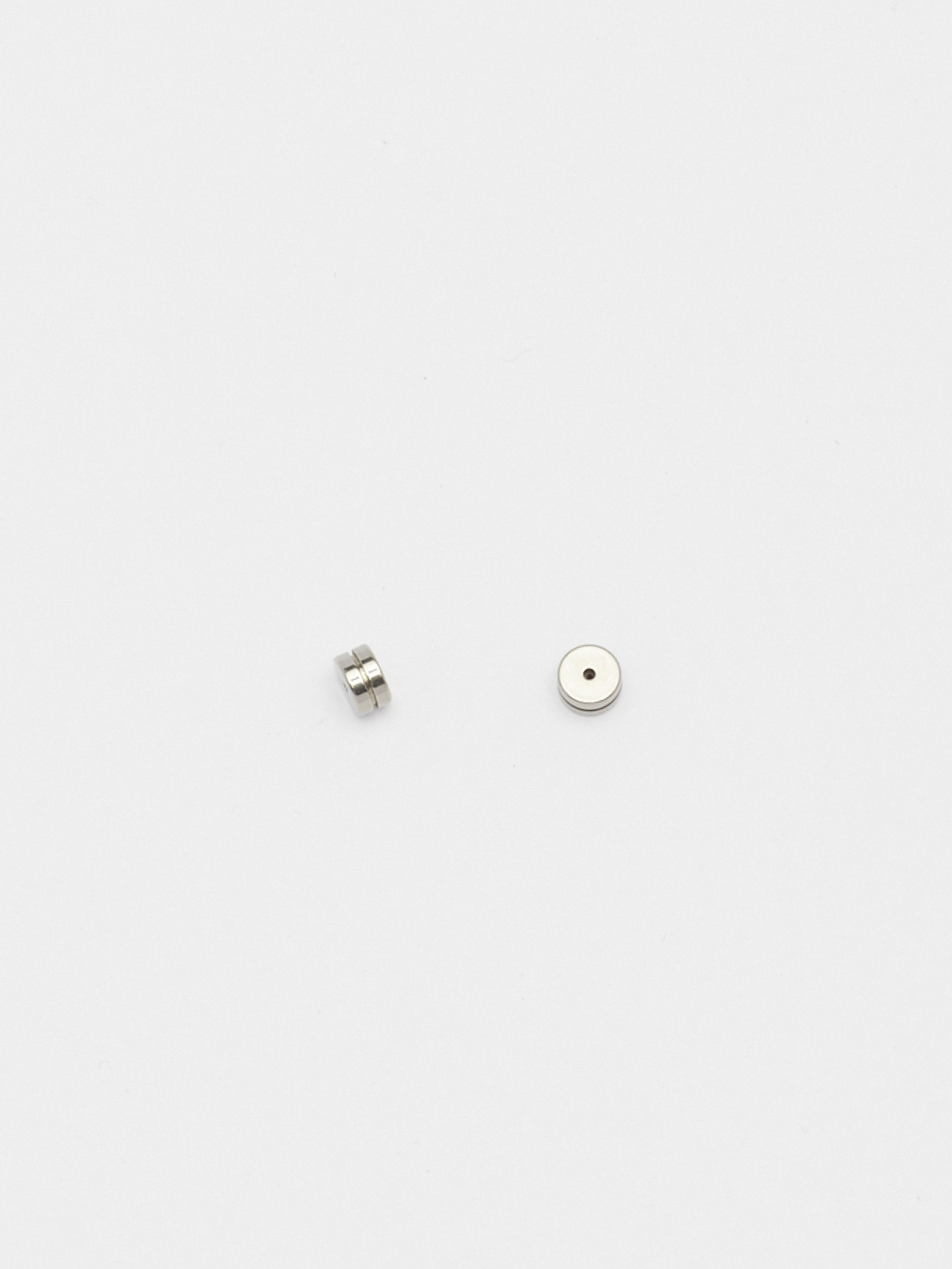 Full view flat lay of Silver Duo Earring Backs Earrings Bagatiba 