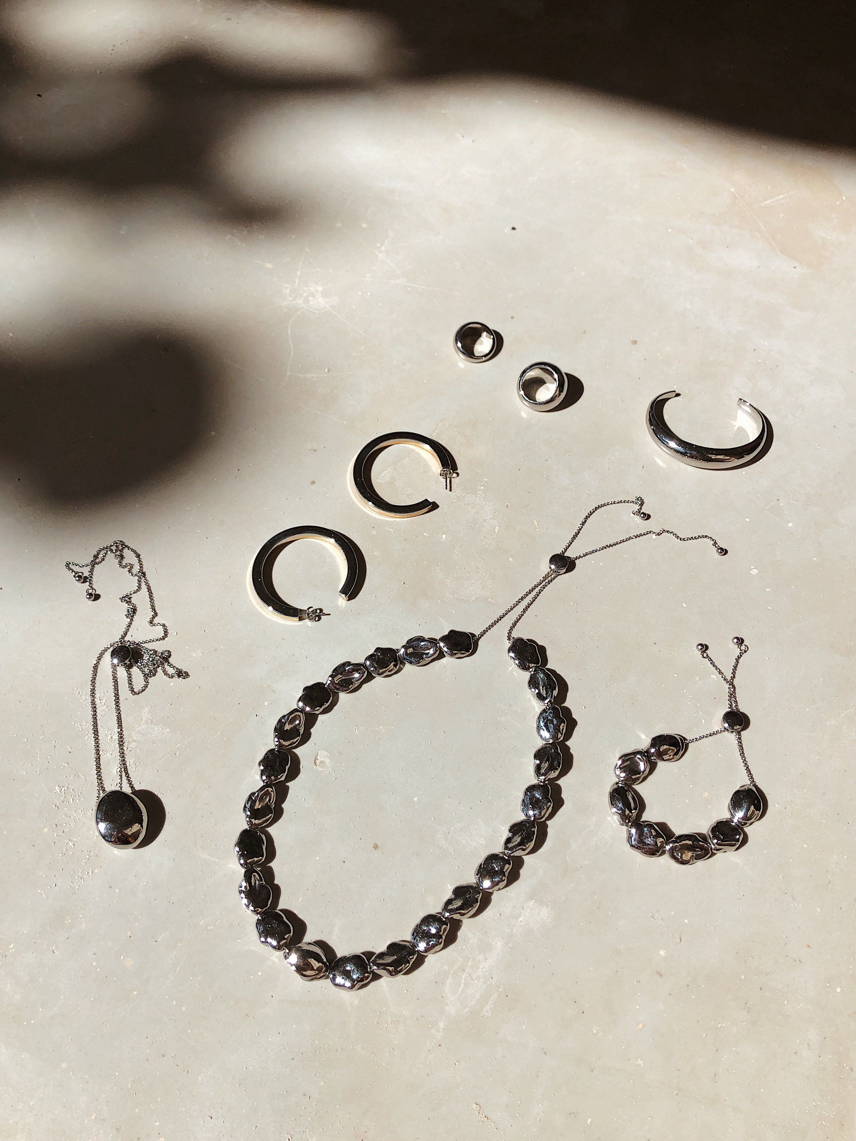 Silver Orb Necklace Necklace bagatiba 