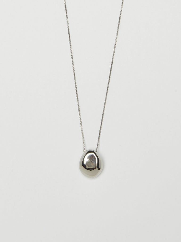 Cropped flat lay view of Silver Orb Necklace Necklace bagatiba 