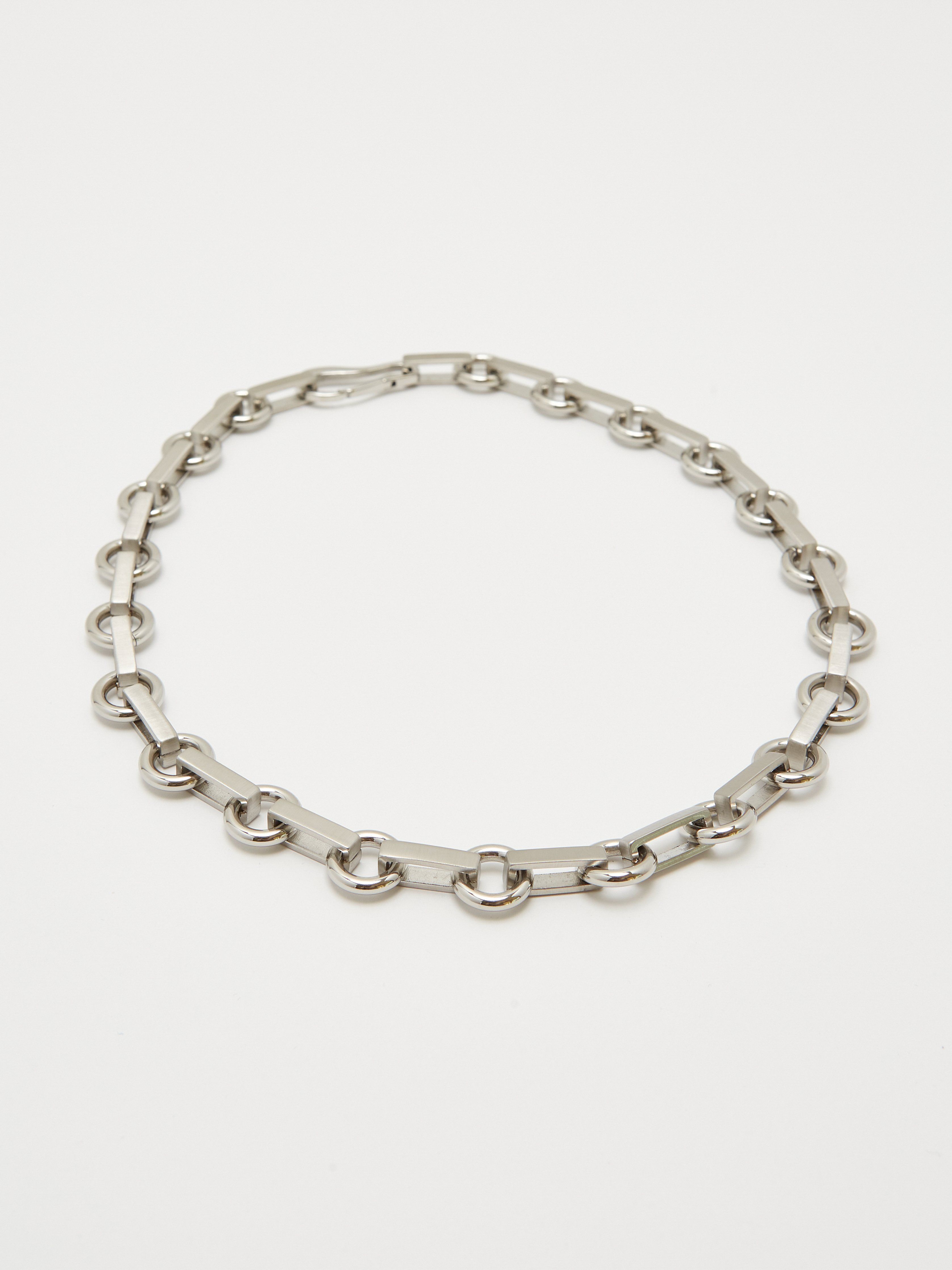 Detail flat lay view of the Silver Tilda Necklace Necklace bagatiba 