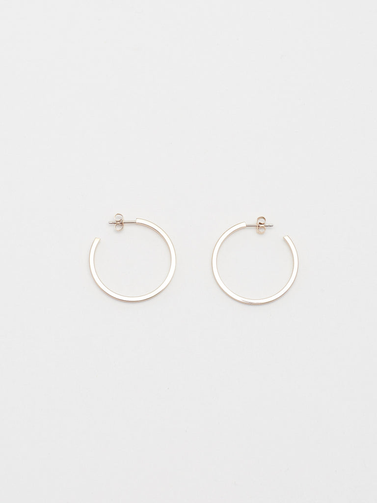 Simple Rose Gold Hoops