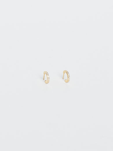 Small Diamond Hoops