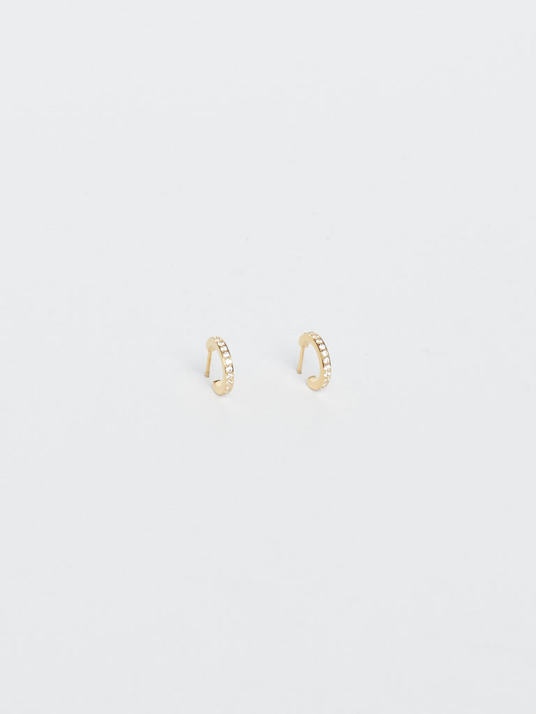 Small Diamond Hoops