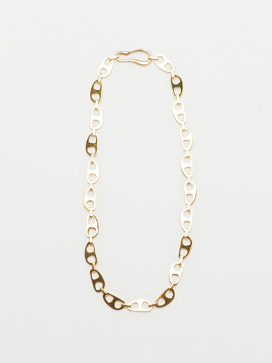 Small Gold Tab Necklace