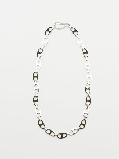 Small Silver Tab Necklace