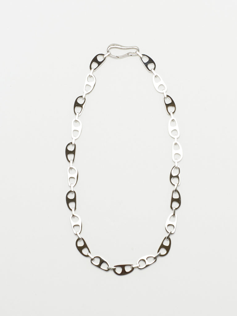 Small Silver Tab Necklace