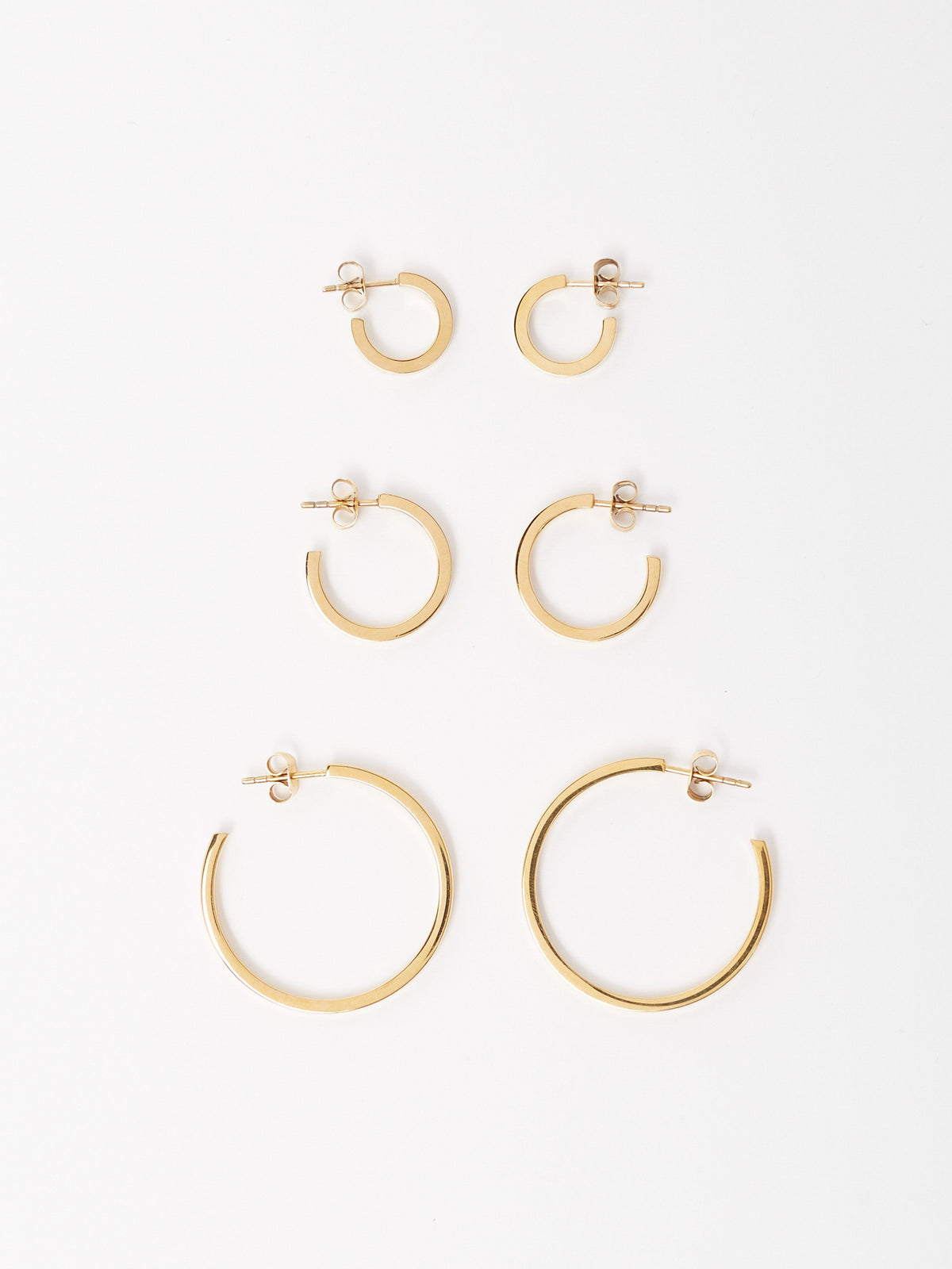 Small Simple Gold Hoops