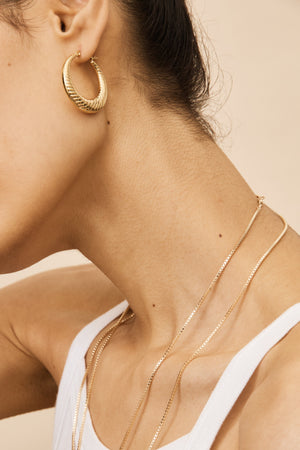 Small Spiral Hoops - rollover