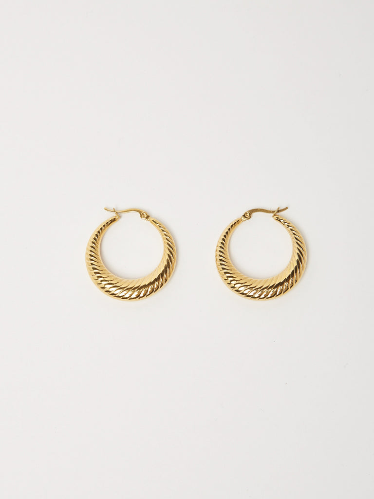 Small Spiral Hoops