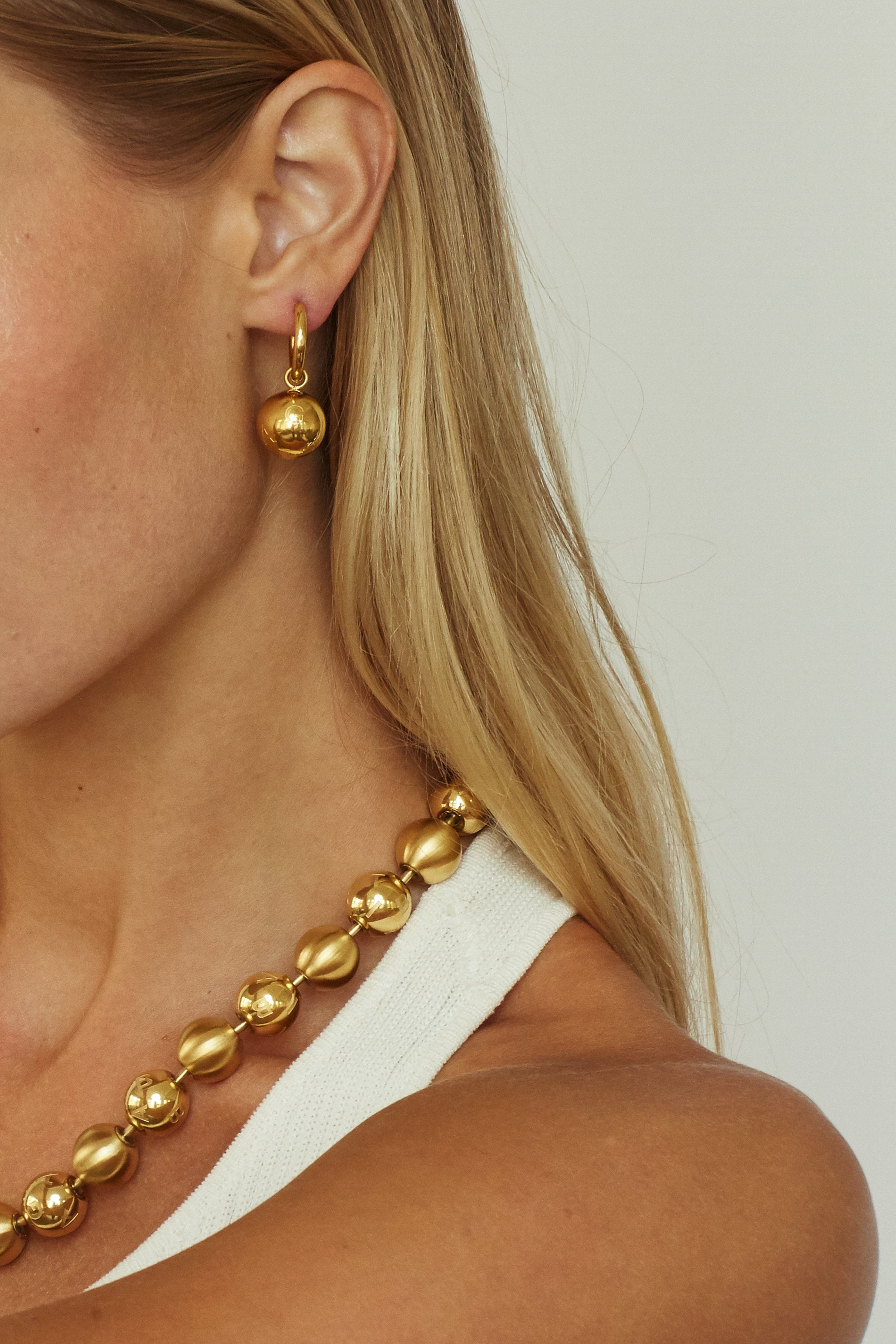 Sphere Hoops Earrings bagatiba 