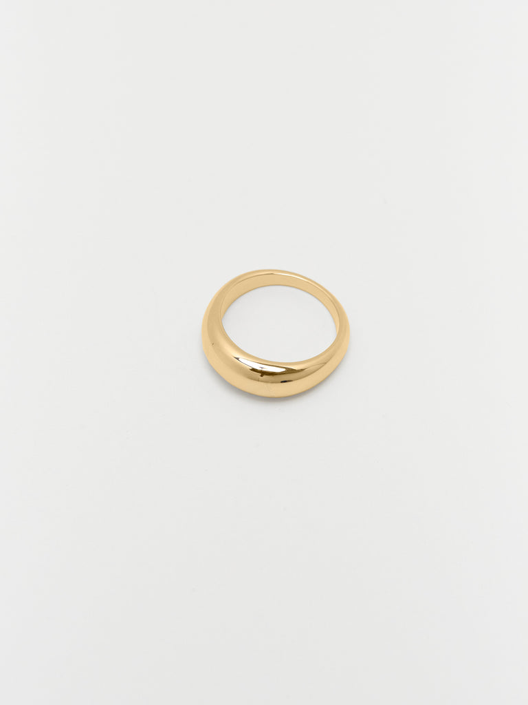 Thin Gold Orb Ring – Bagatiba