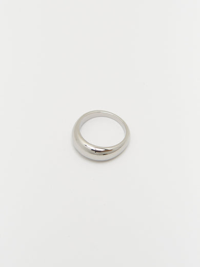 Thin Silver Orb Ring