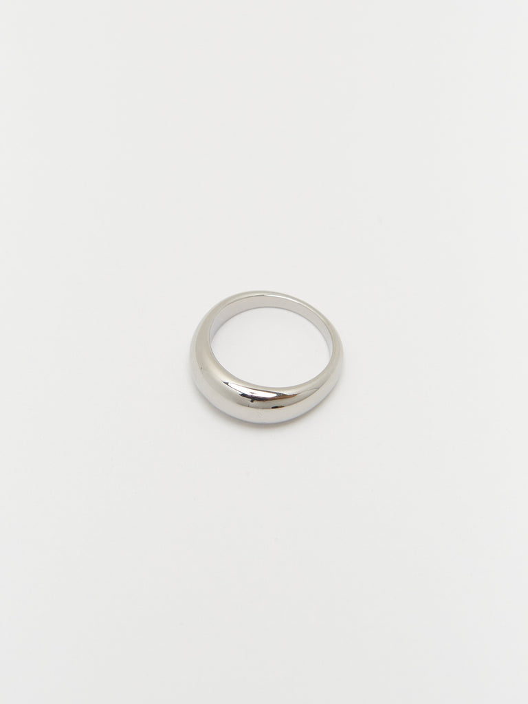 Thin Silver Orb Ring