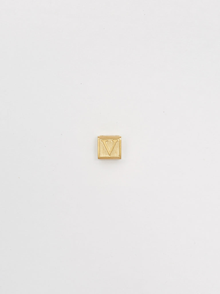 "V" Letter Block