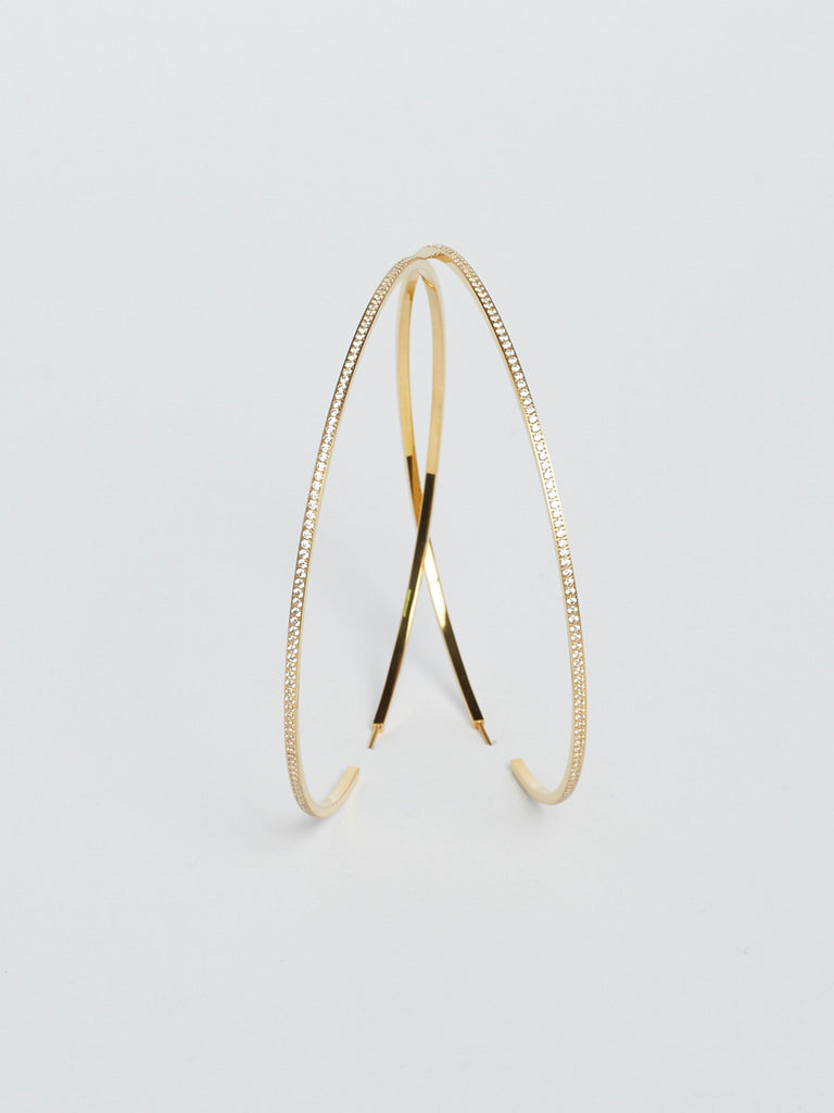 XL Oversized Diamond Hoops – Bagatiba