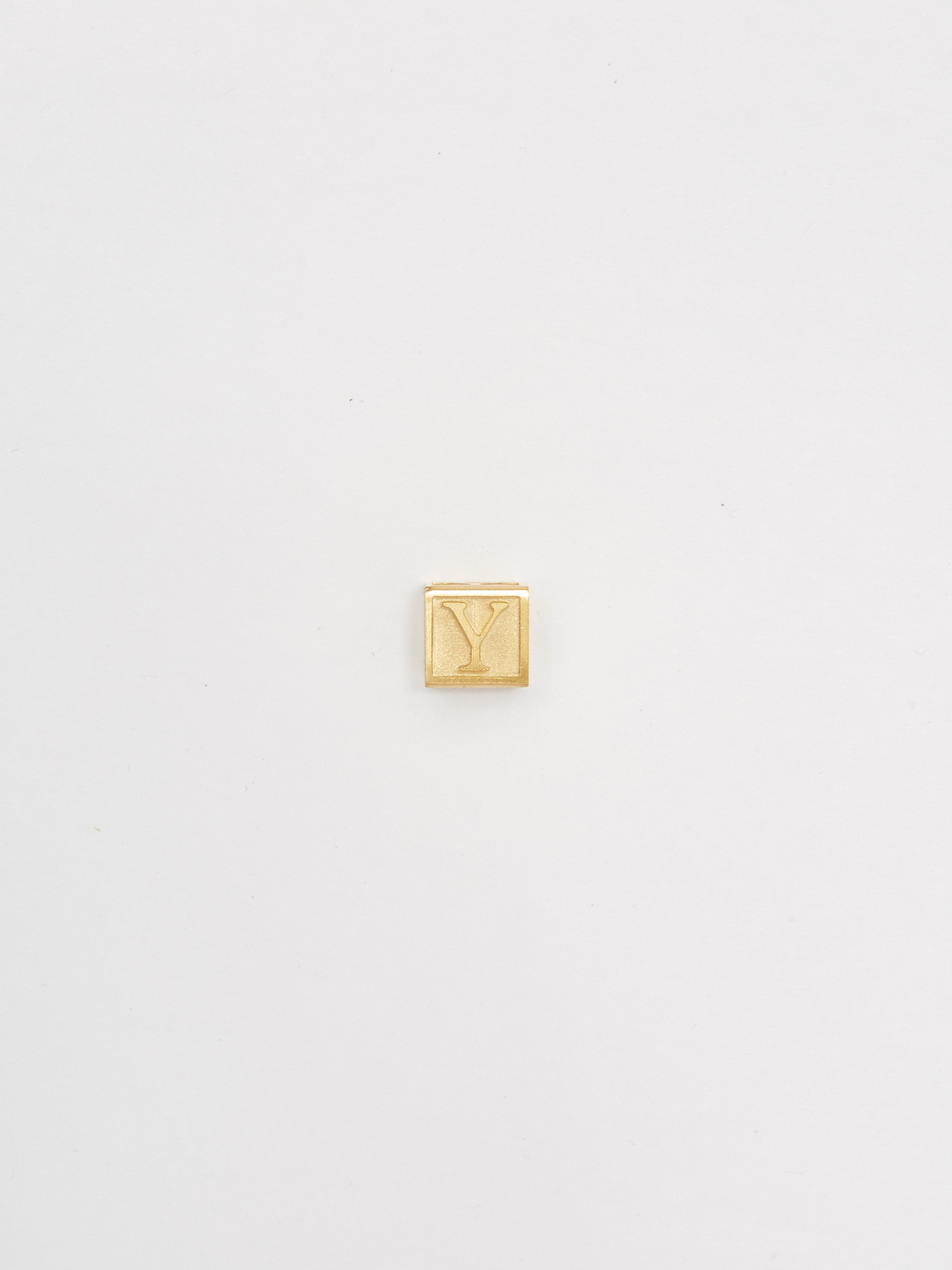 Full view flat lay of "Y" Letter Block letters Bagatiba 